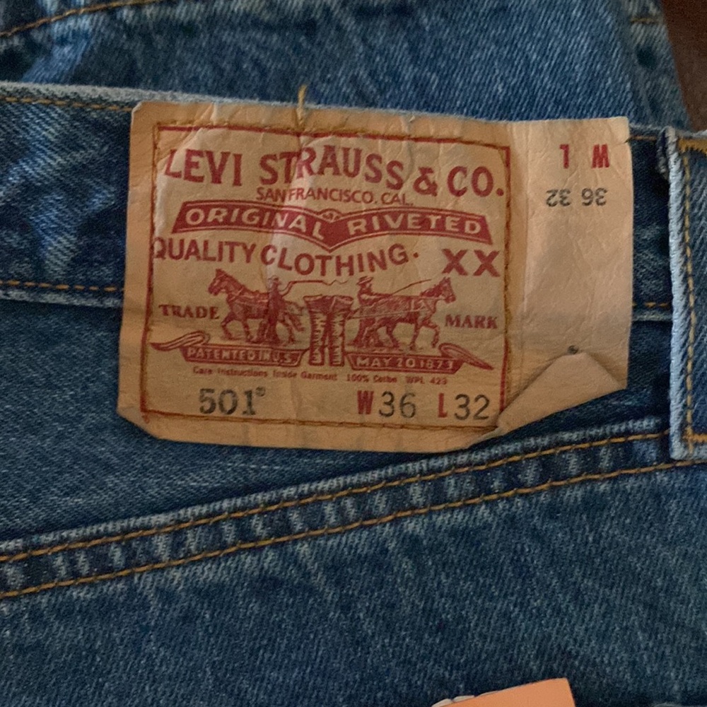 Levi original jeans 501 new 36X32 - Picture 11 of 12